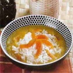 Рисовый суп с курагой