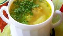 Суп картофельный с листьями щавеля и шпината