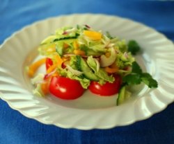 Второй вариант меню рациона питания салатной диеты на неделю