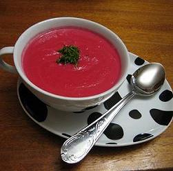 Холодный суп из свеклы